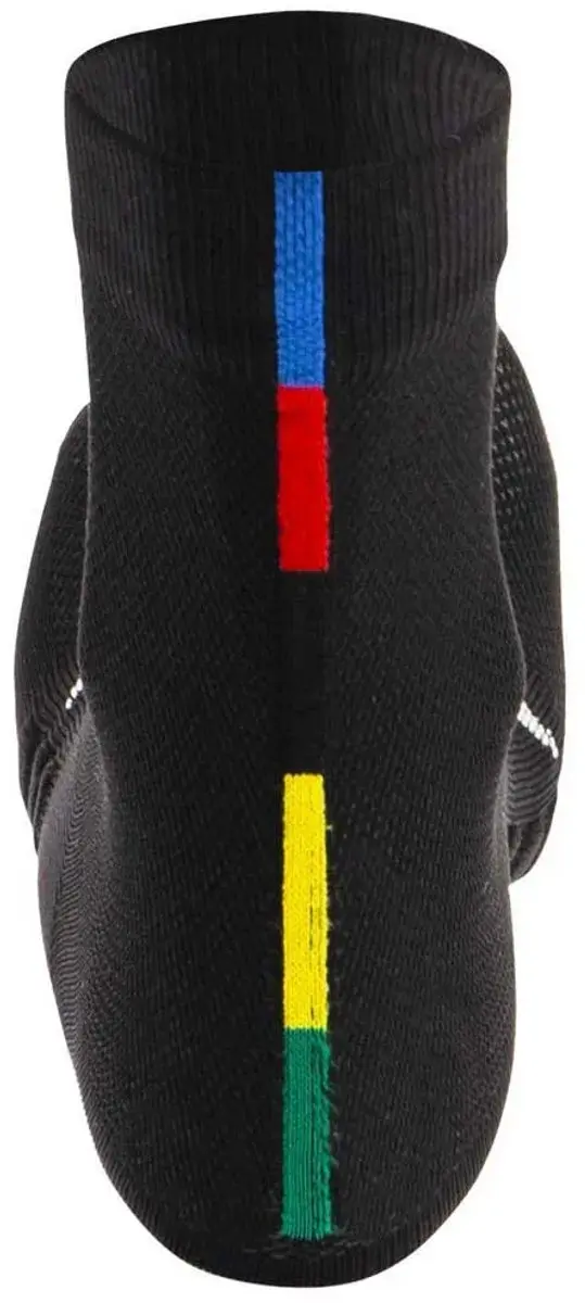 Santini Unisex Fietssokken UCI Rainbow - Zwart - M - afbeelding 2 van 3