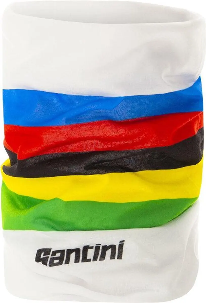 Santini Nekwarmer Unisex Wit Multikleur
