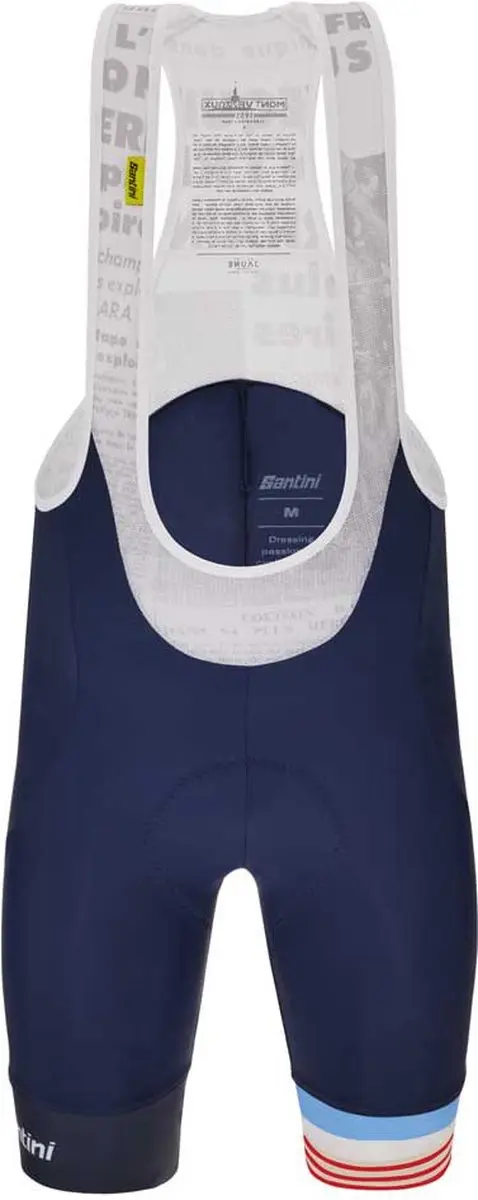 Santini Mj Mont Ventoux Fietsbroek Wit,Blauw 2XL Man