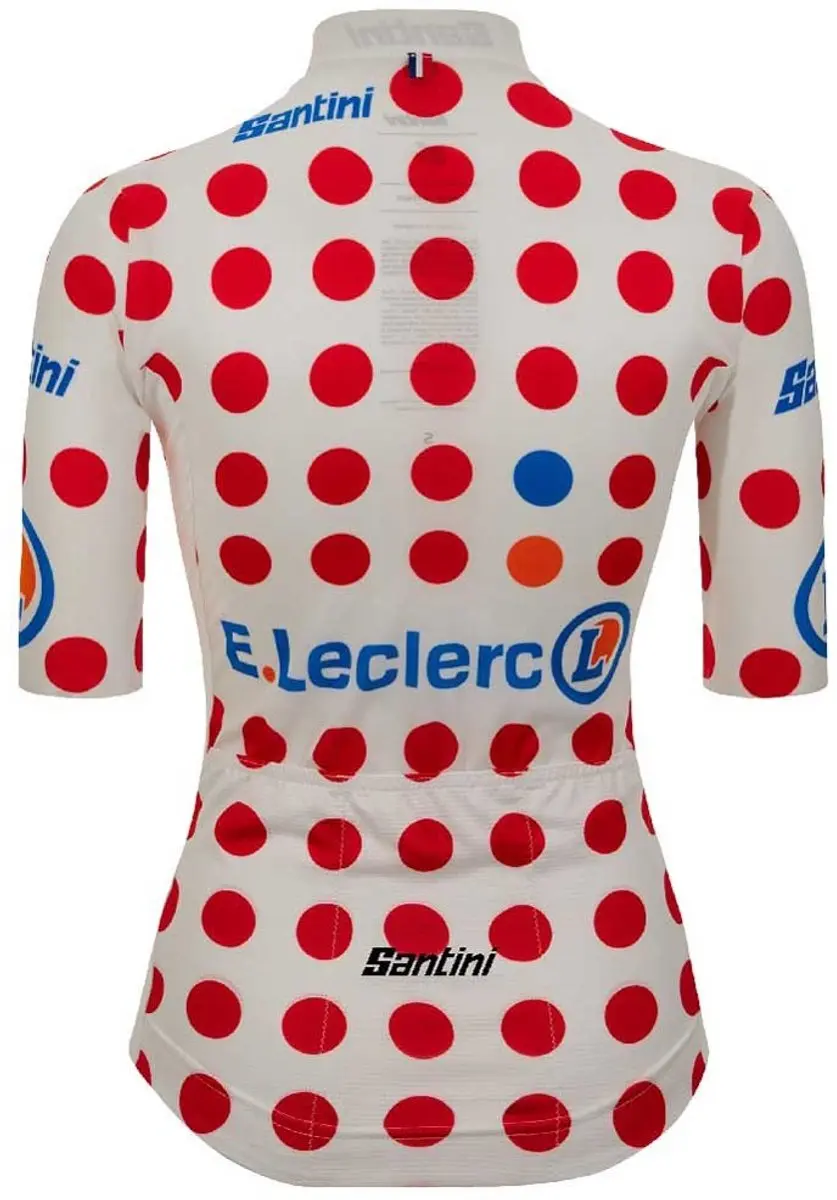 Santini Tour De France Avec Zwift Polka Dot 2025 Wielertrui Wit L