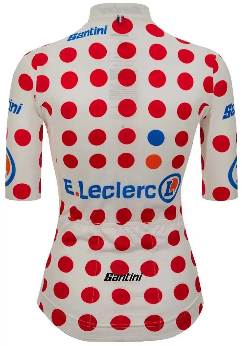 Santini Tour De France Avec Zwift Polka Dot 2025 Wielertrui Wit L