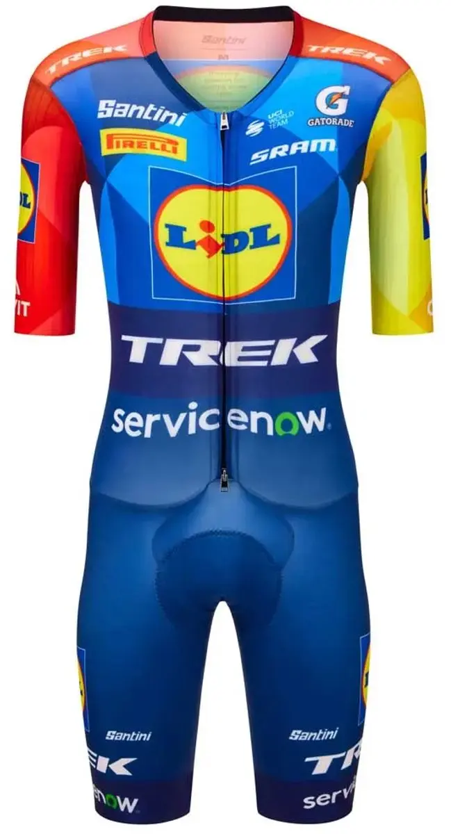 Santini Lidl Trek Team Original 2026 Kortärmig Racepak Veelkleurig L Man