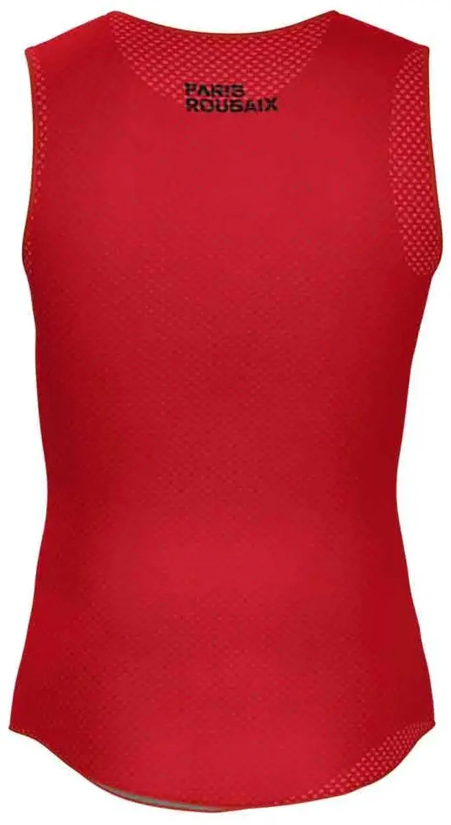 Santini Paris-Roubaix 2026 Mouwloos Basislaag - Rood XS-S