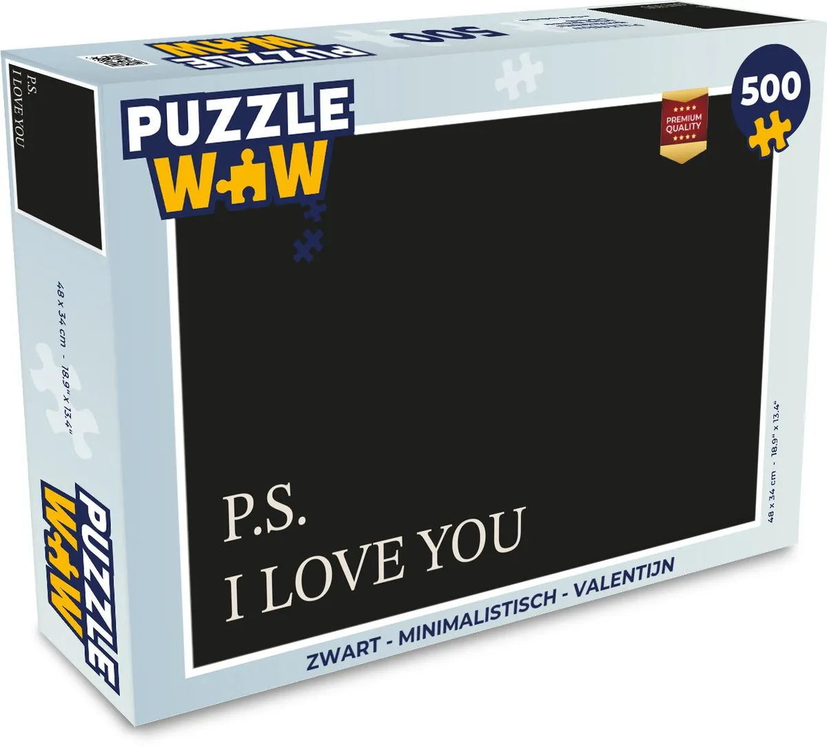 PuzzleWow Valentijn Legpuzzel 500 Stuks