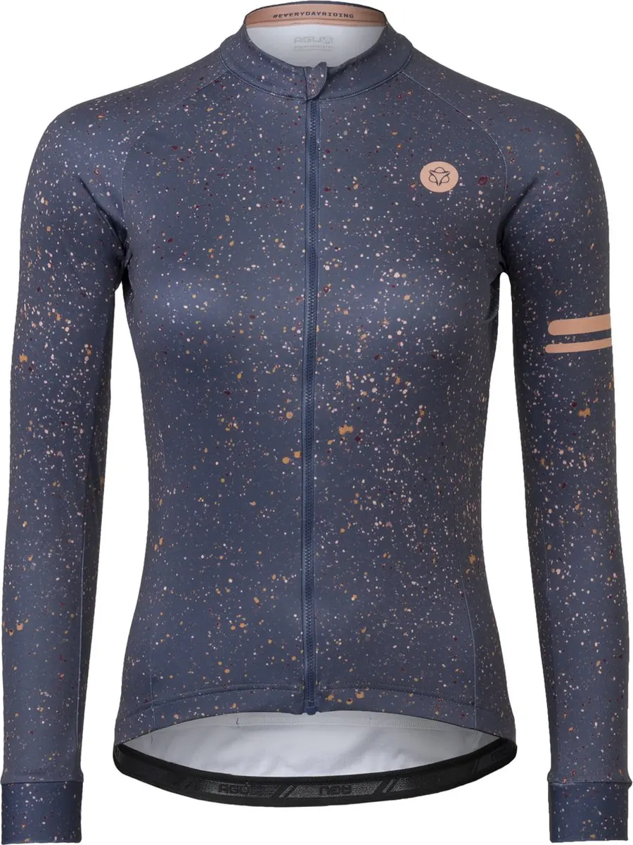 AGU Splatter Fietsshirt Lange Mouwen Trend Dames