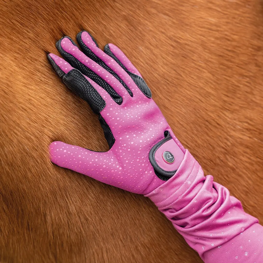 QHP Isalyn Paardrijhandschoenen XS - Roze