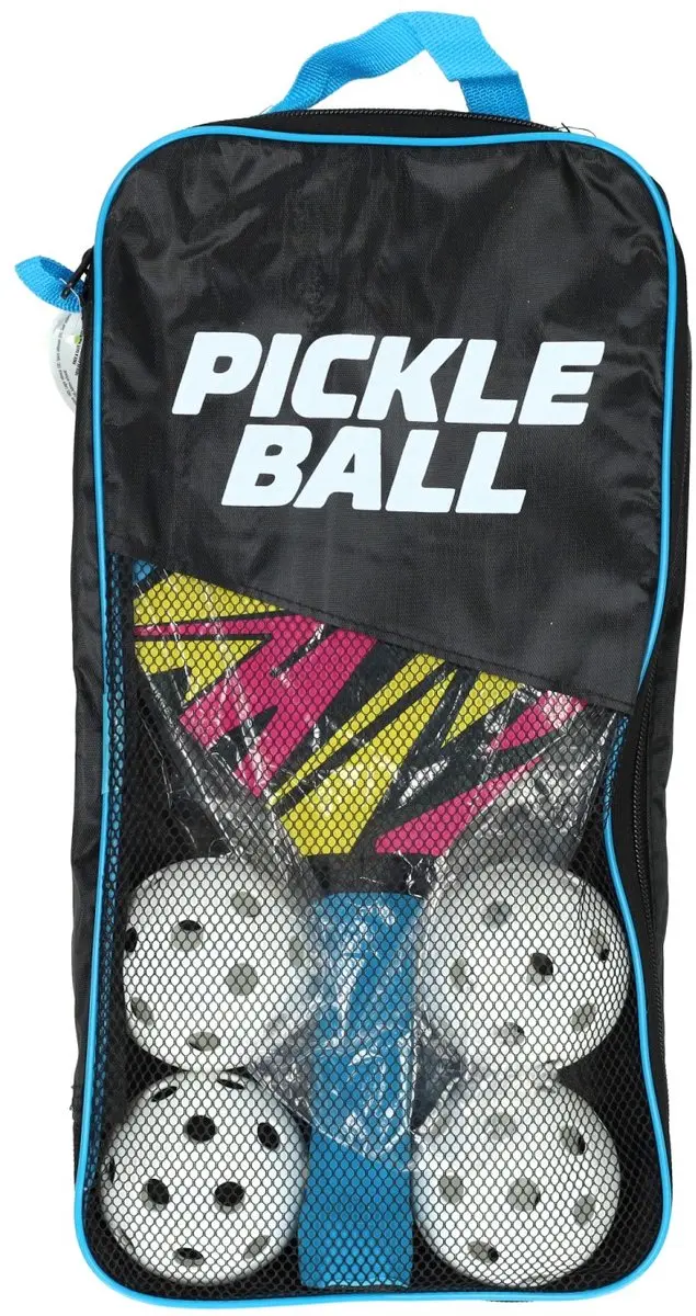 Set van 6 Pickleballen met 2 Rackets.