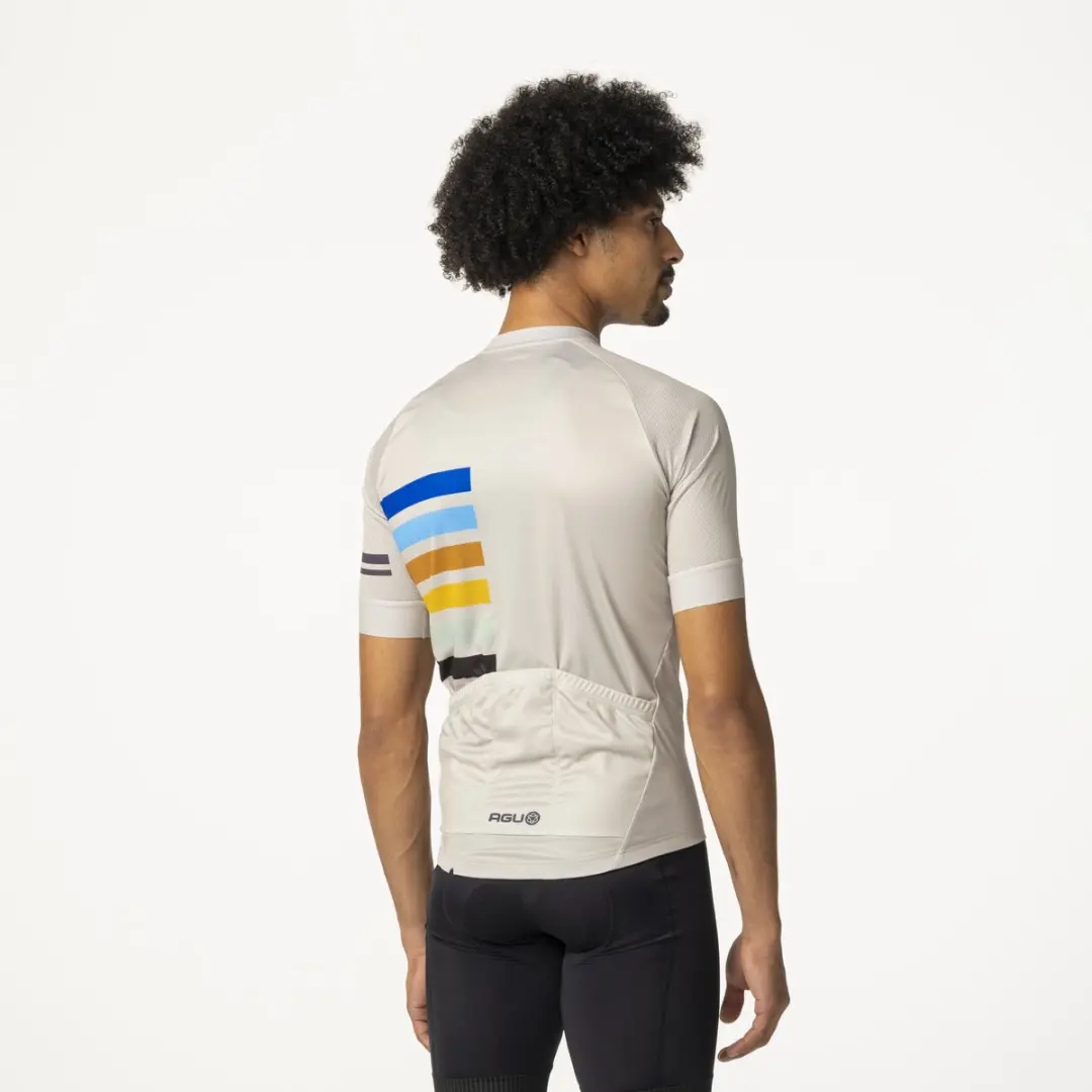 AGU Rainbow Fietsshirt Heren M - Grijs - YKK Rits