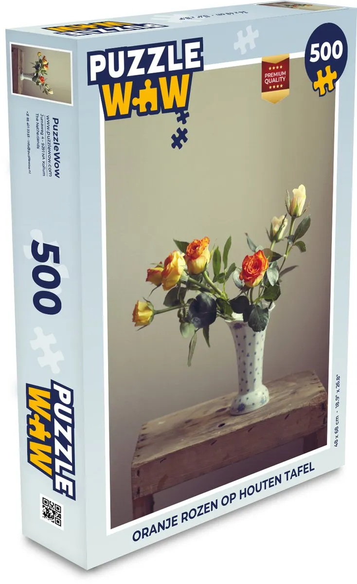 PuzzleWow Rozen Legpuzzel 500 Stuks - Multicolor