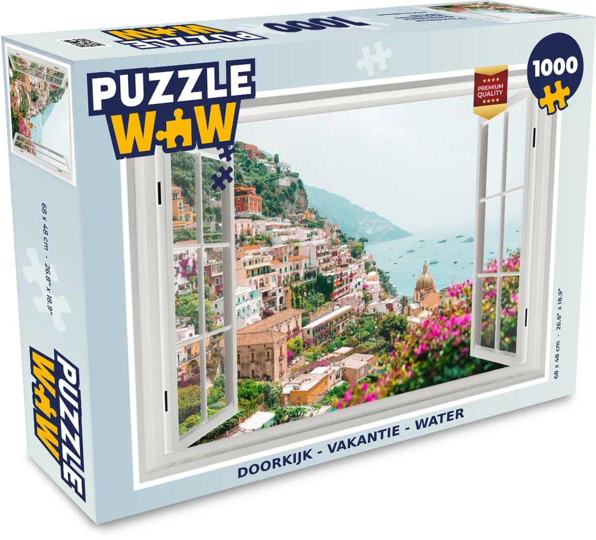 PuzzleWow Doorkijk Vakantie Water Legpuzzel 1000 Stuks