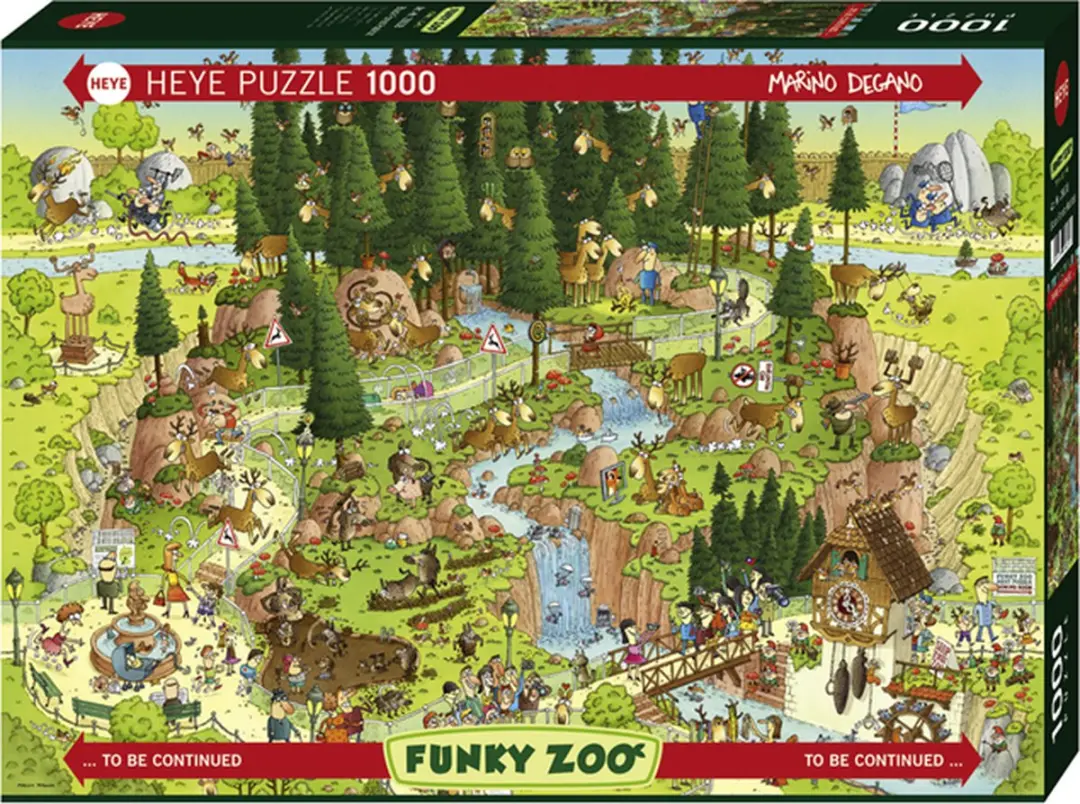 Heye Black Forest Habitat Puzzle 1000 Stuks - Zwart