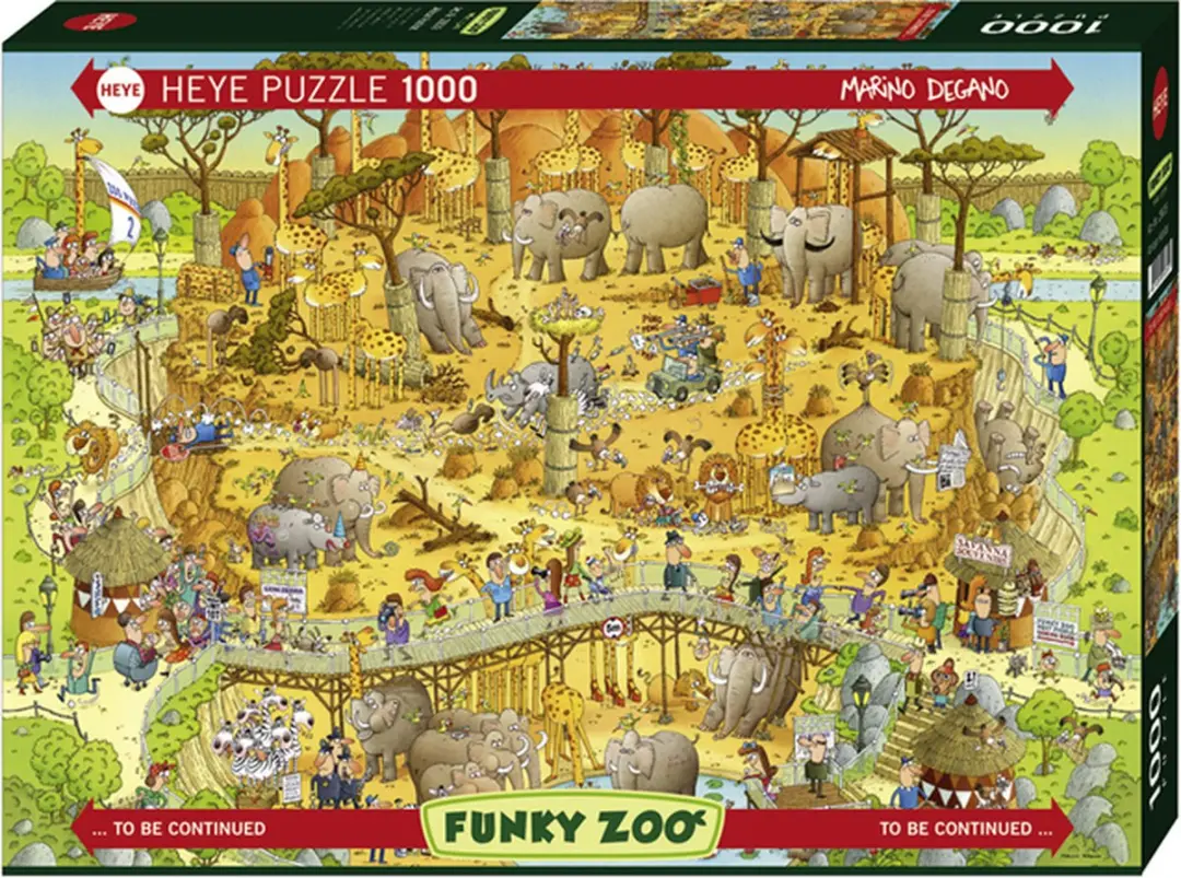 Heye African Habitat Puzzel 1000 Stuks - Multicolor