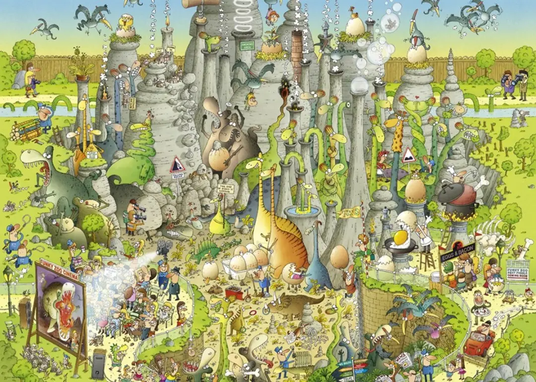 Heye Jurassic Habitat Puzzle 1000 Stuks