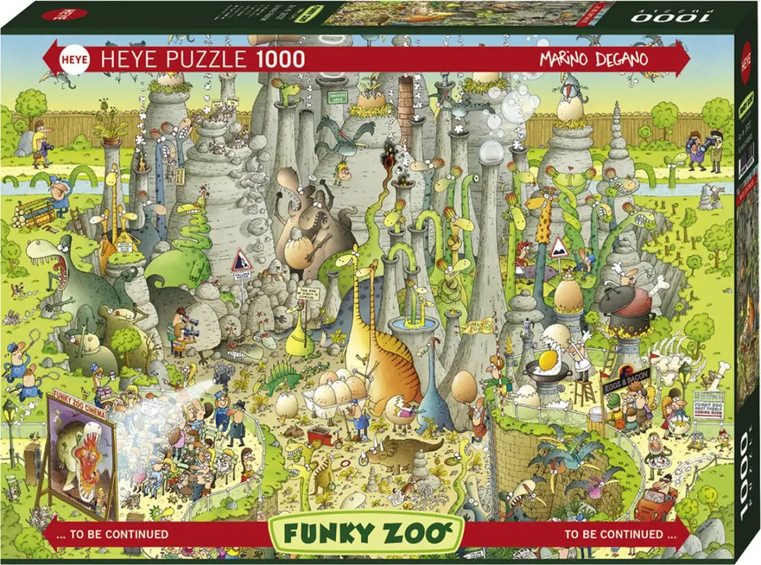 Heye Jurassic Habitat Puzzle 1000 Stuks - 1000 Deeltjes