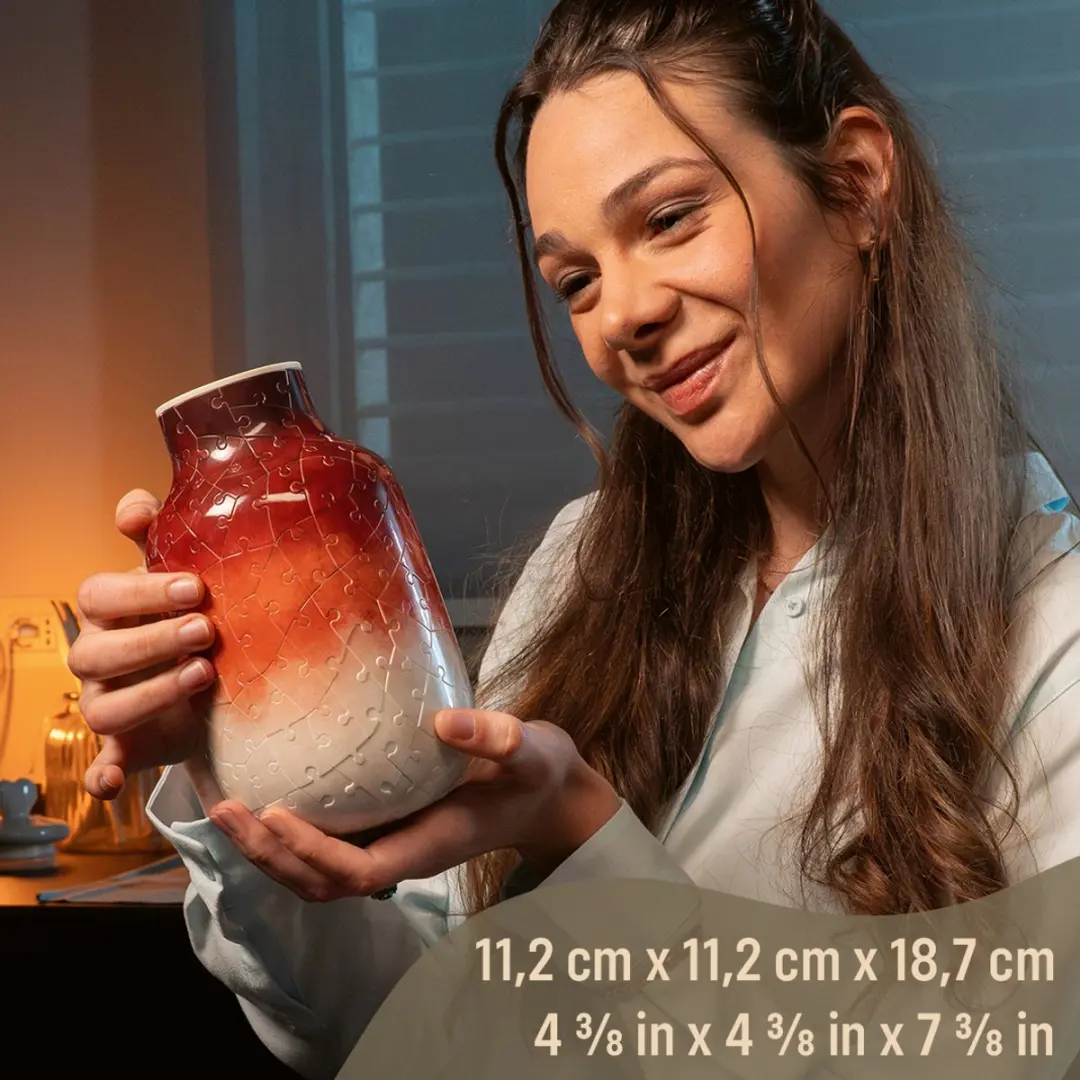 Ravensburger 3D Puzzel Vaas Gradient Brick Red - 162 Stukjes