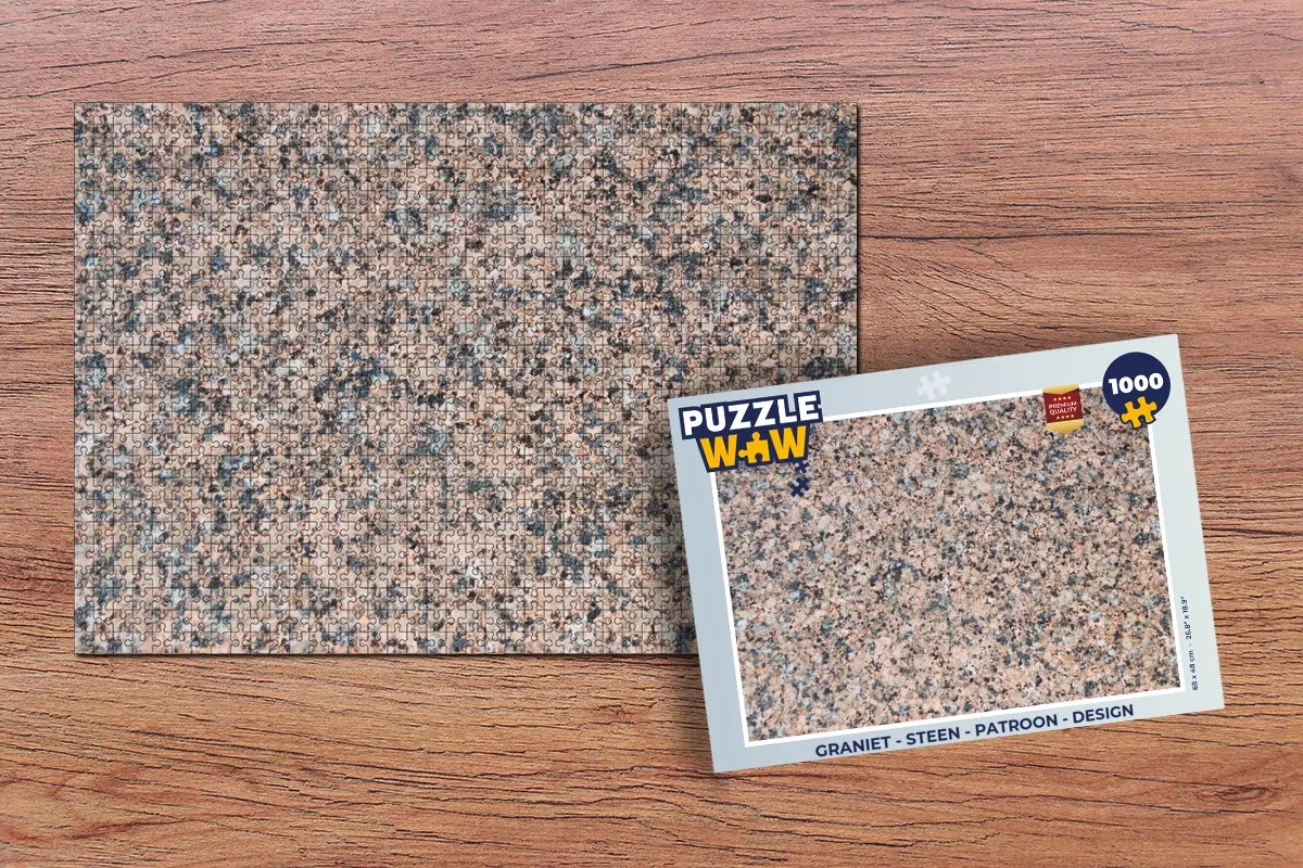 PuzzleWow Graniet Legpuzzel 1000 Stuks - Multicolor