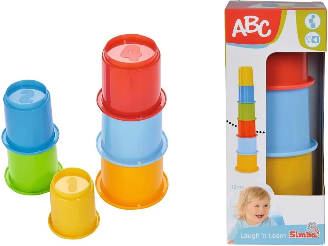 Simba ABC Stapelbekers Meerkleurig
