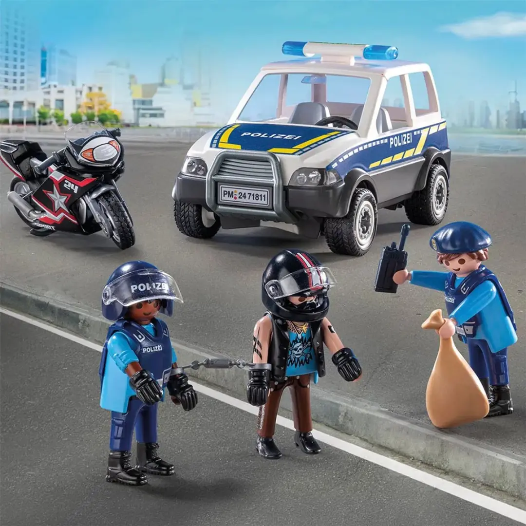 Playmobil De politie op jacht naar criminelen P-71811