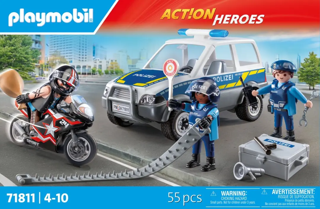 Playmobil De politie op jacht naar criminelen P-71811