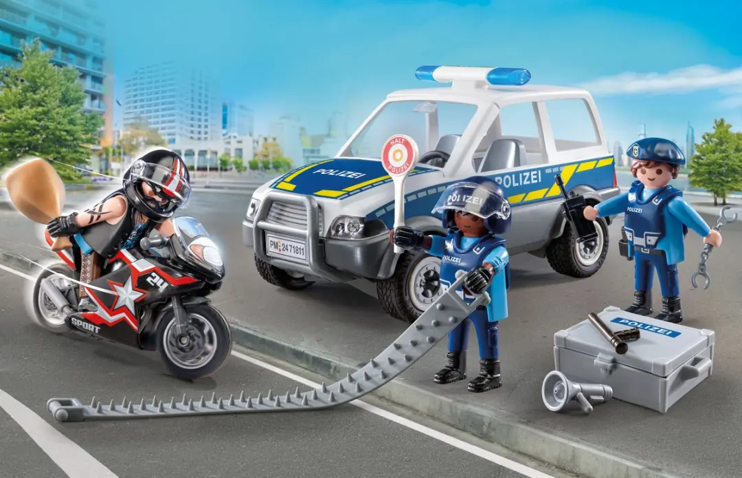 Playmobil De politie op jacht naar criminelen P-71811