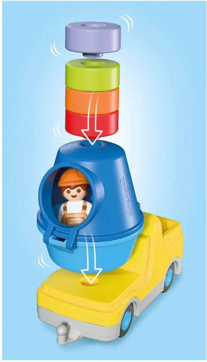Playmobil Junior Betonmolen 72083 - Multikleur - afbeelding 3 van 5