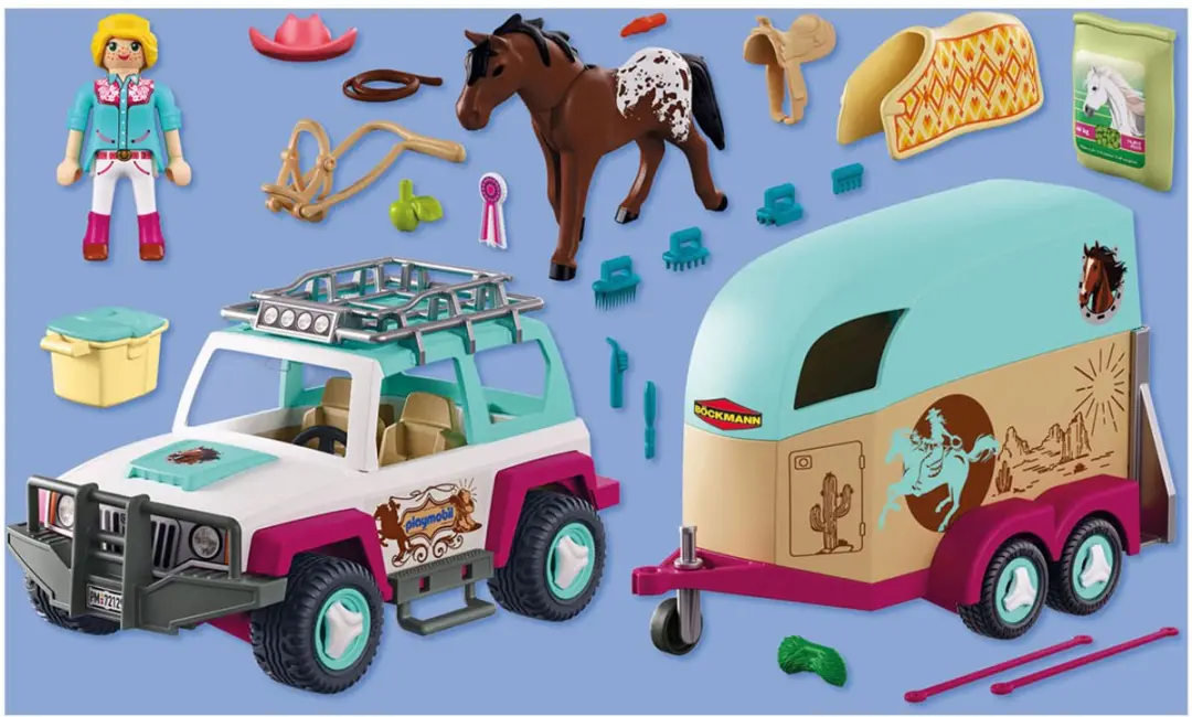 Playmobil Horses Terreinwagen met Paardentrailer - 72129