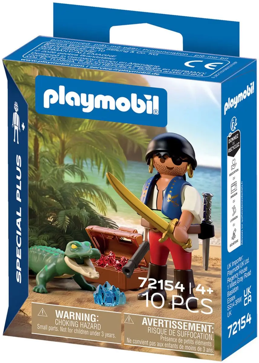 Playmobil 72154 Piraat vs Kaaiman - Meerkleurig