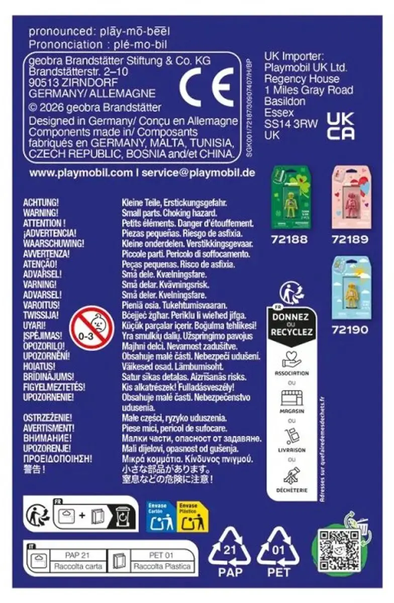 Playmobil Verjaardagskaart 72187 - Multicolor - afbeelding 3 van 3