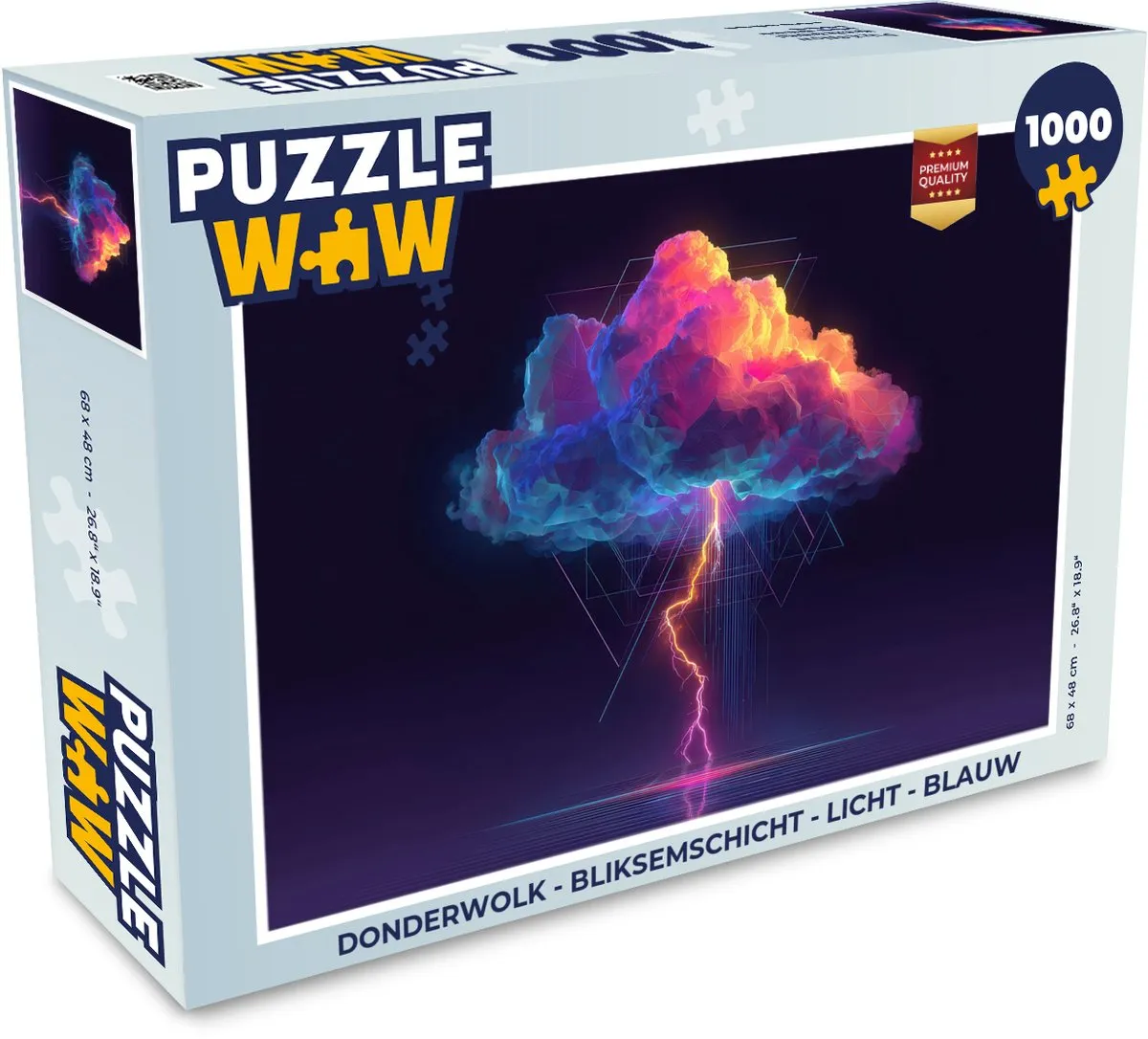 PuzzleWow Donderwolk Legpuzzel 1000 Stuks