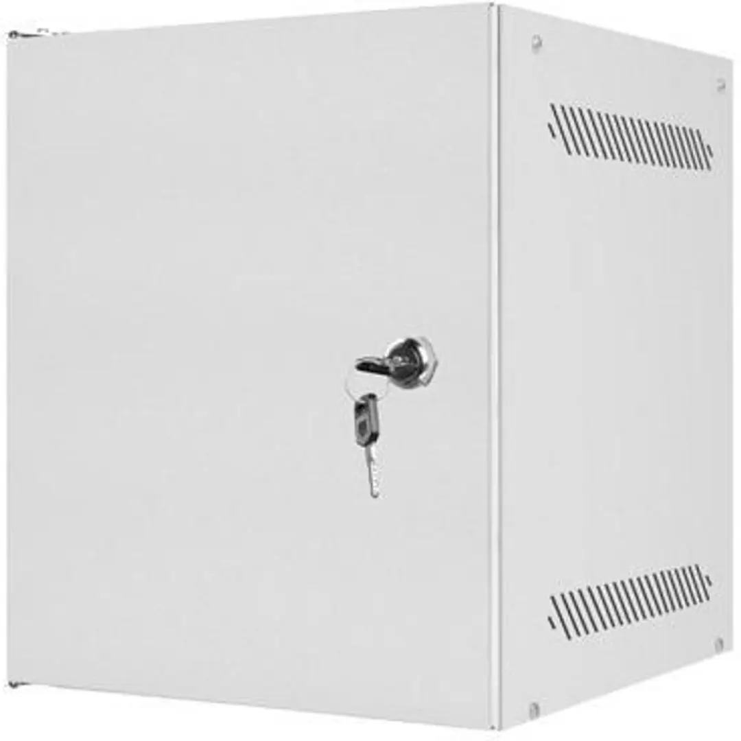 Lanberg 10 Inch Wandkast 6U WF10-2306-00S - Grijs - afbeelding 6 van 6
