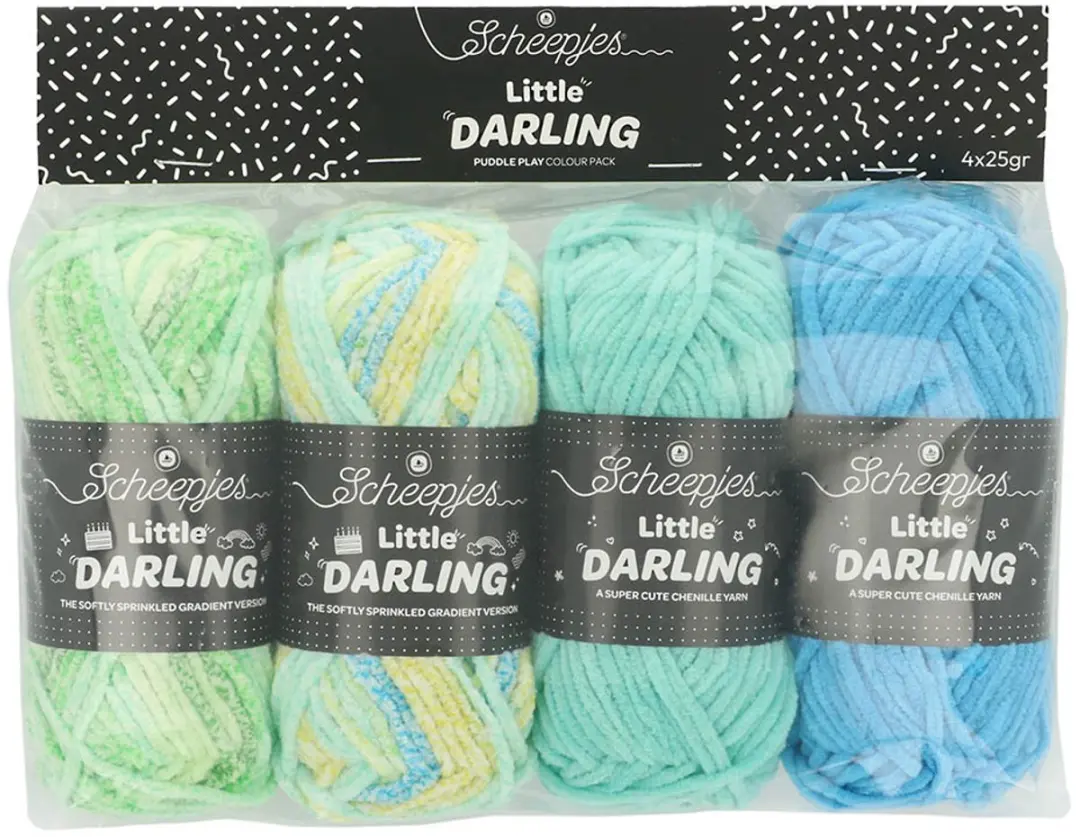 Scheepjes Little Darling Sprinkled Gradient Puddle Play 4x25g