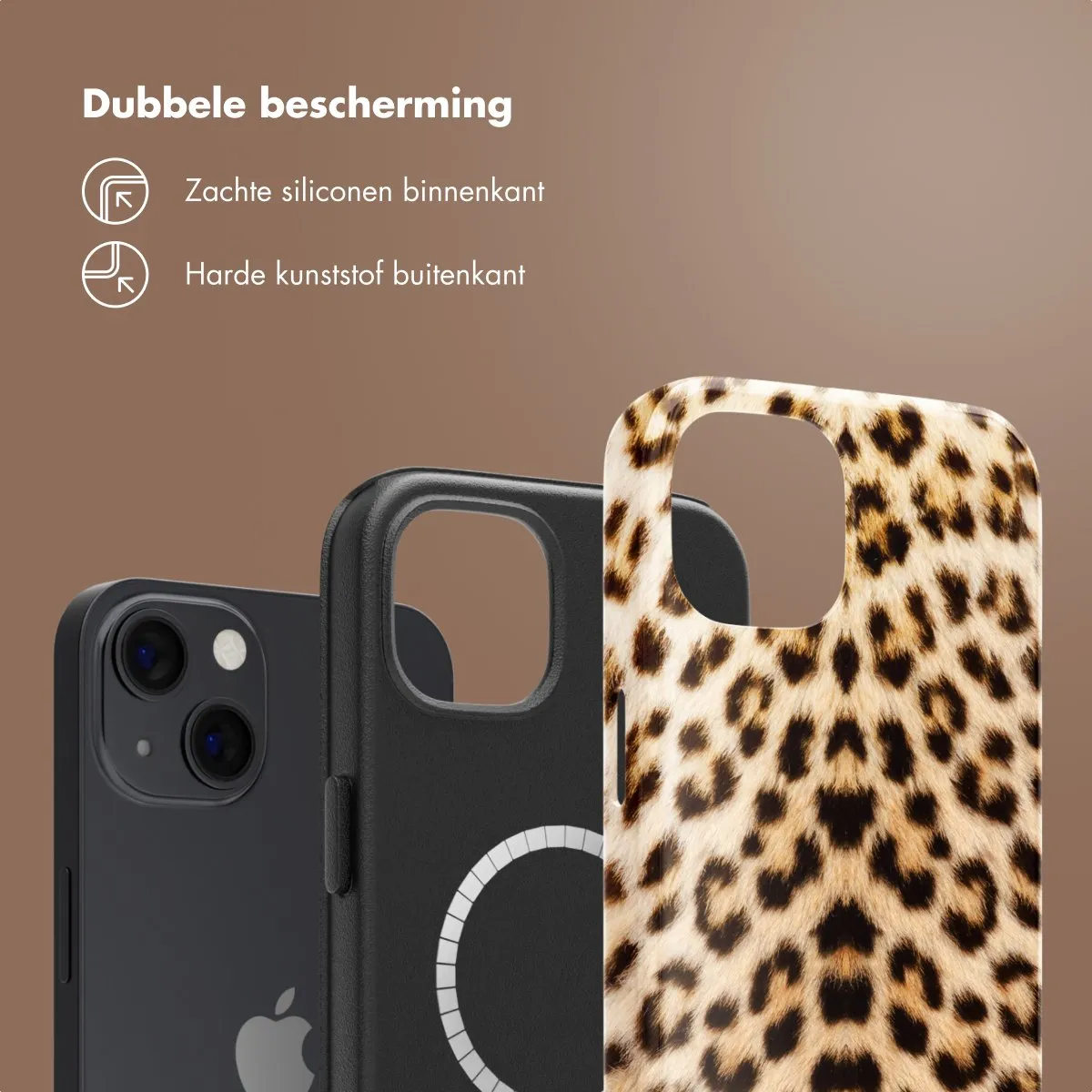 Selencia Hoesje iPhone 13 Wild Leo - MagSafe