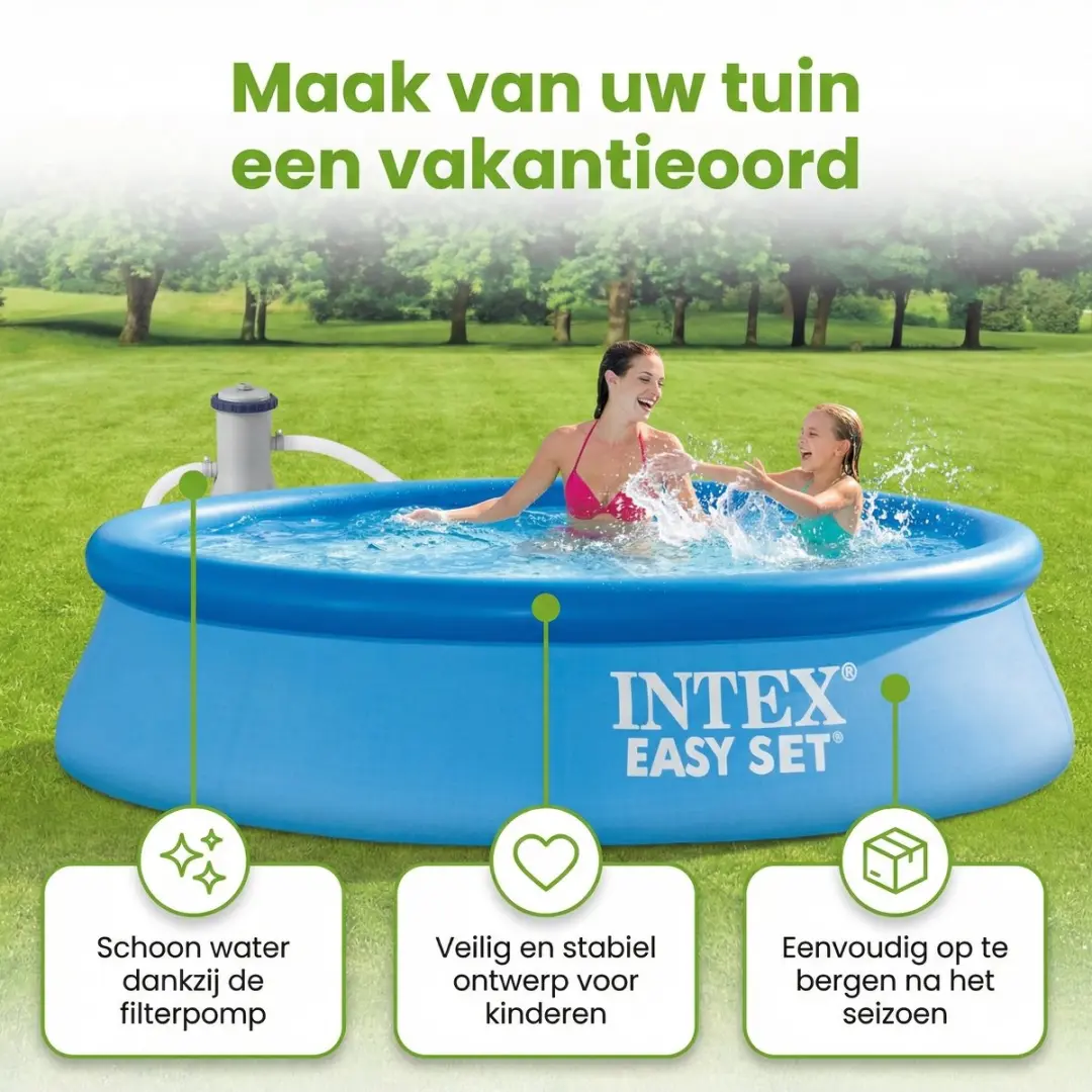 Intex Rond Opblaasbaar Easy Set Zwembad