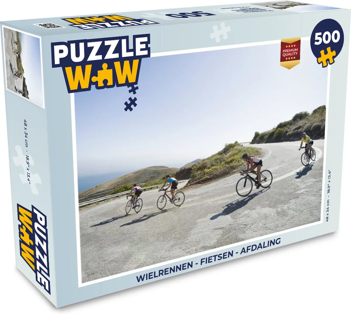 PuzzleWow Wielrennen Afdaling Legpuzzel 500 Stuks