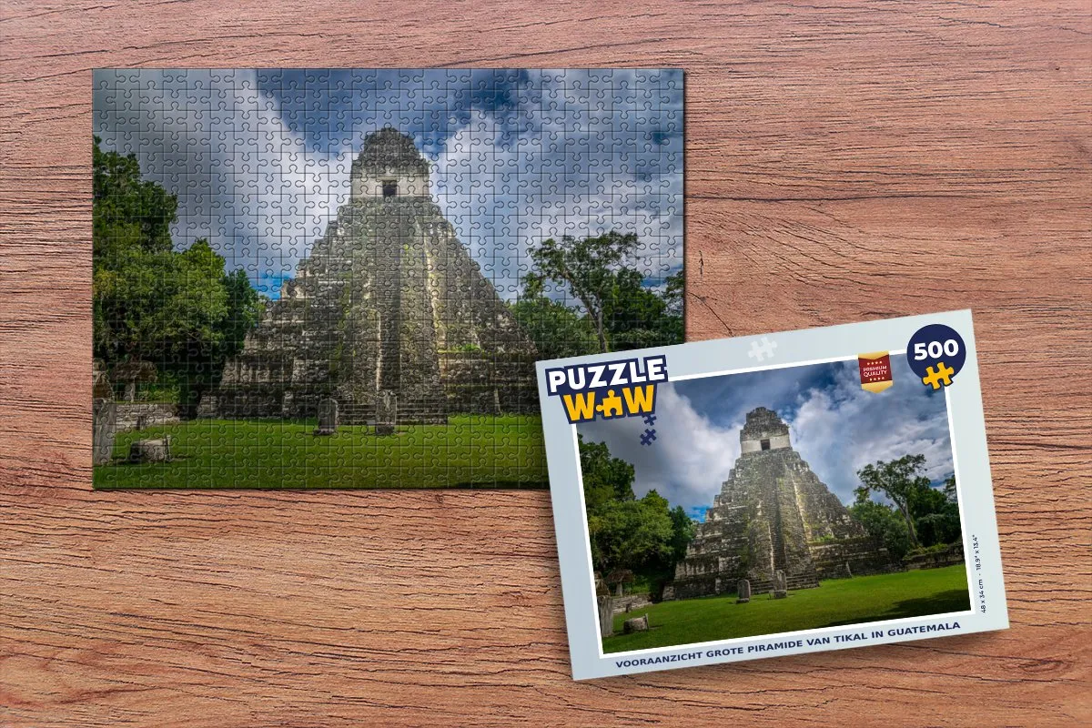 PuzzleWow Piramide van Tikal Legpuzzel 500 Stuks