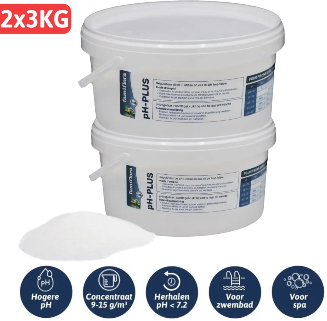 Famiflora pH-plus / pH up poeder 2x 3kg