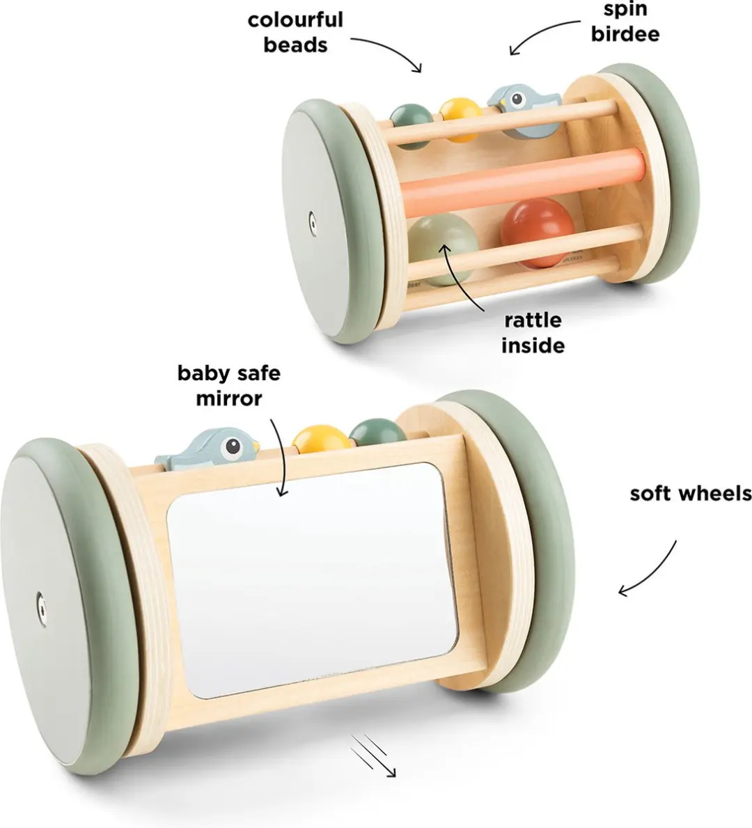 Done By Deer Birdee Activiteiten Roller - Multicolor - afbeelding 2 van 6
