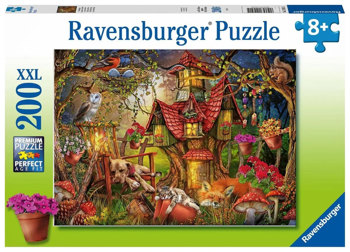 Ravensburger Huisje in het bos Legpuzzel 200 Stuks