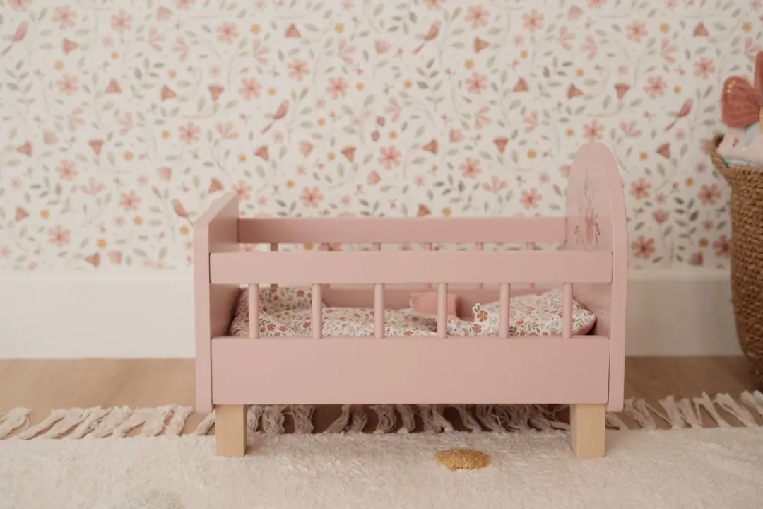 Little Dutch Poppenbed Soft Flowers LD2517 - Roze