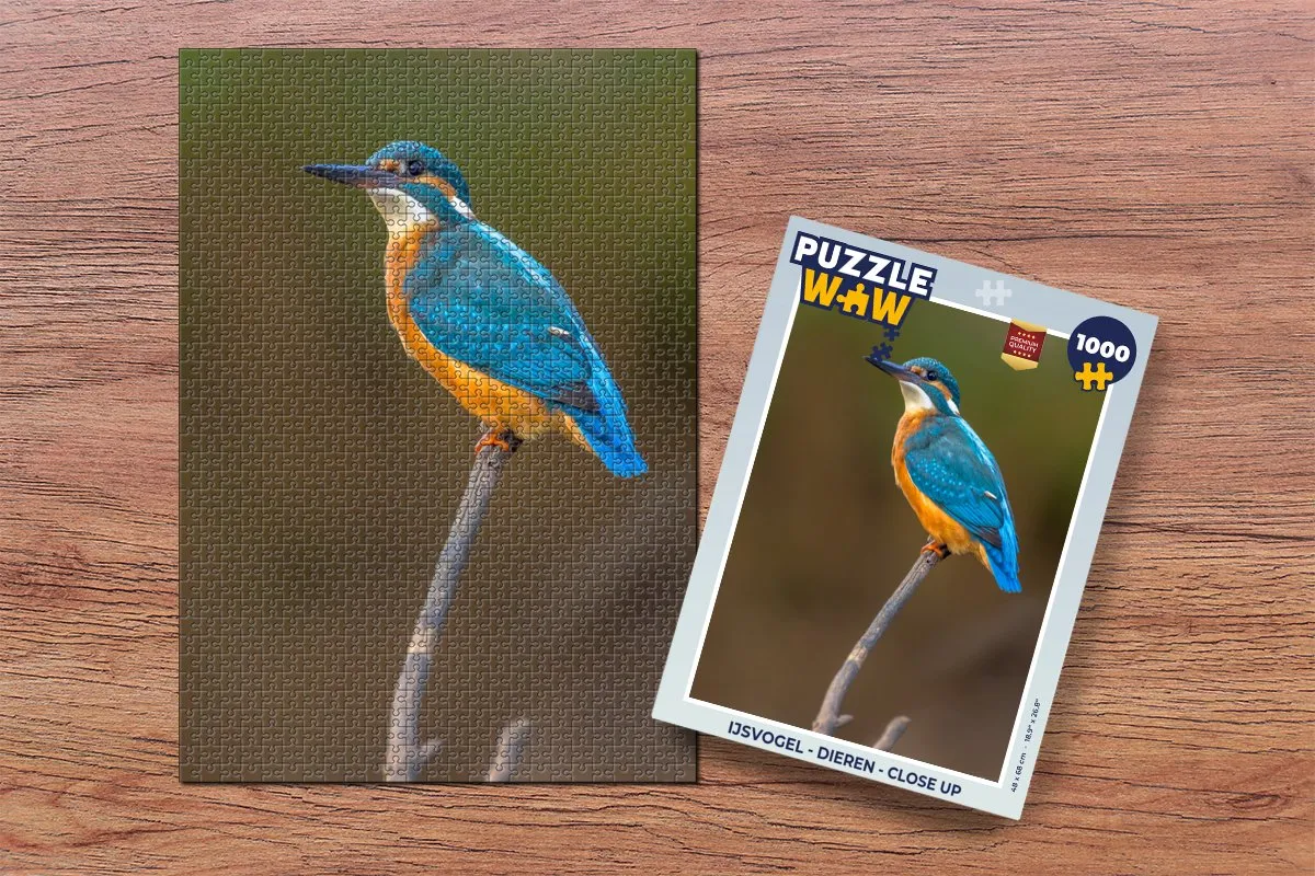 PuzzleWow IJsvogel Legpuzzel 1000 Stuks - Multicolor