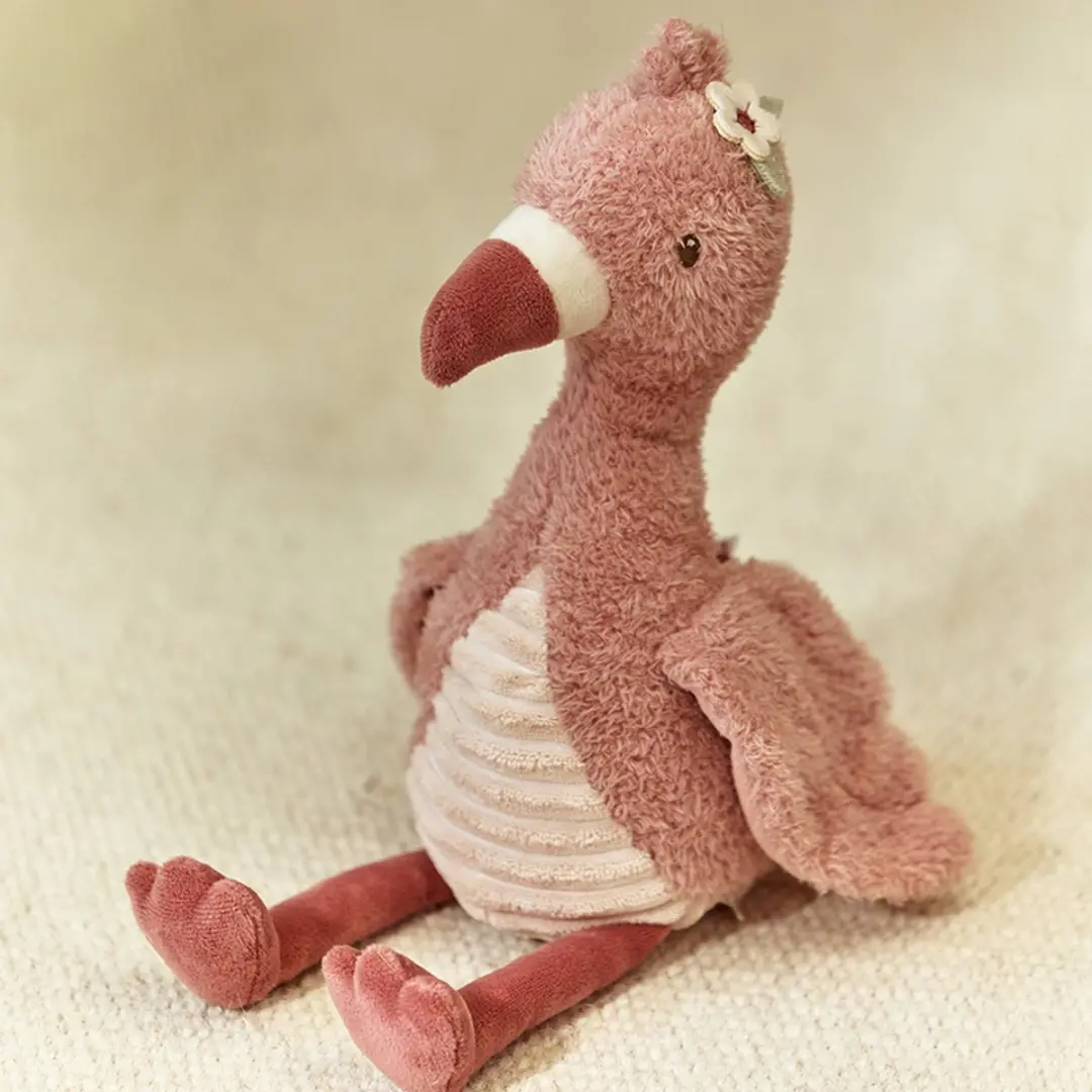 Little Dutch Safari Friends Knuffel Flamingo 17cm - Roze - afbeelding 5 van 6