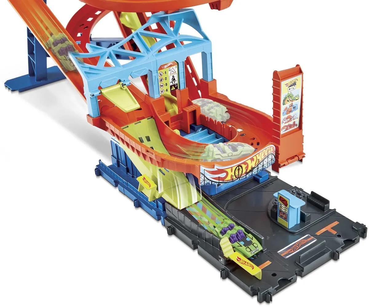 Hot Wheels Achtbaan Rally HJV69 - Meerkleurig