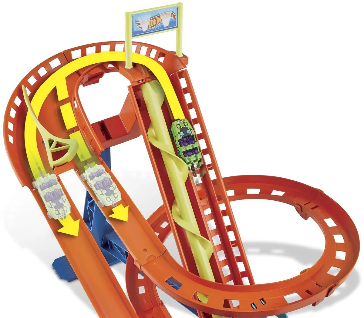 Hot Wheels Achtbaan Rally HJV69 - Meerkleurig