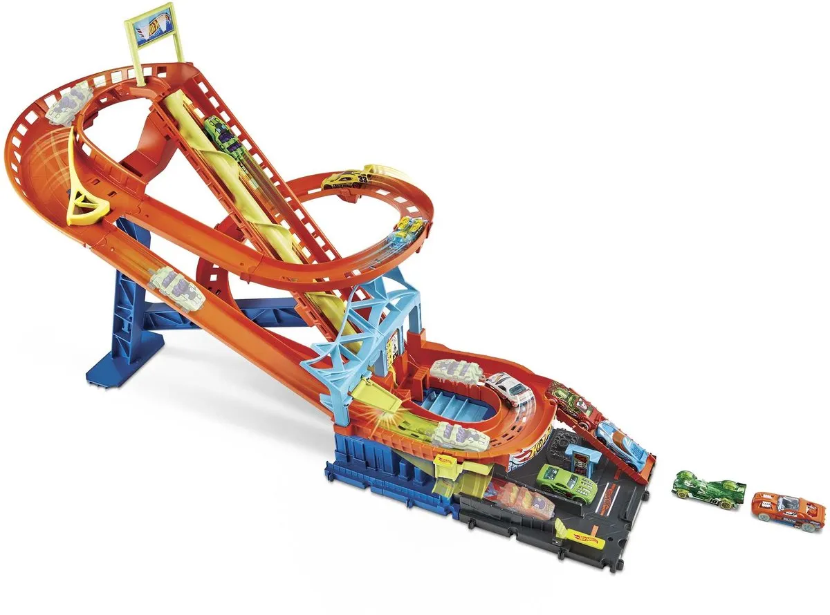 Hot Wheels Achtbaan Rally HJV69 - Meerkleurig