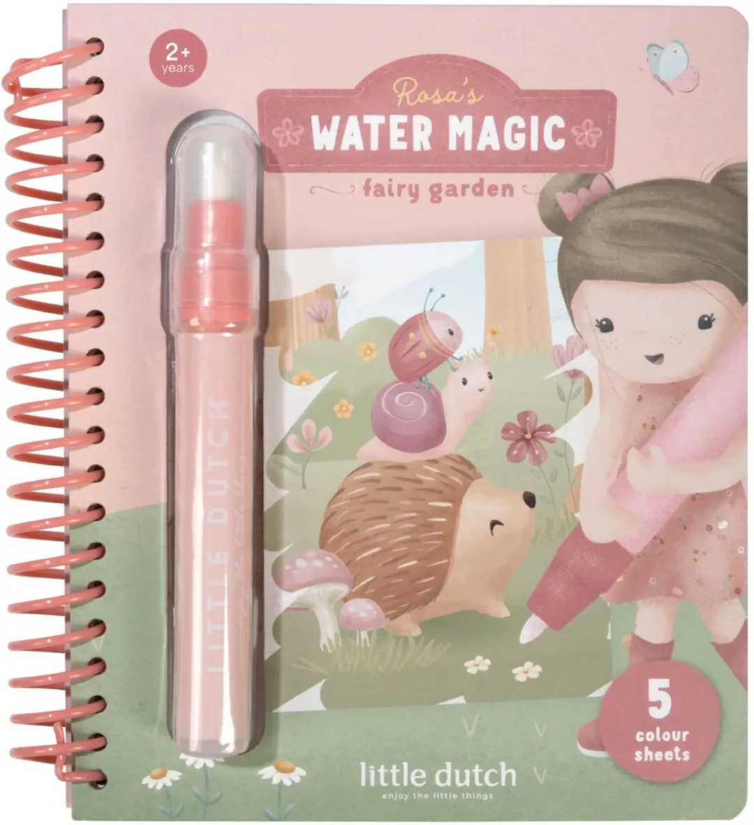 Little Dutch Watertekenboek Rosa Fairy Garden