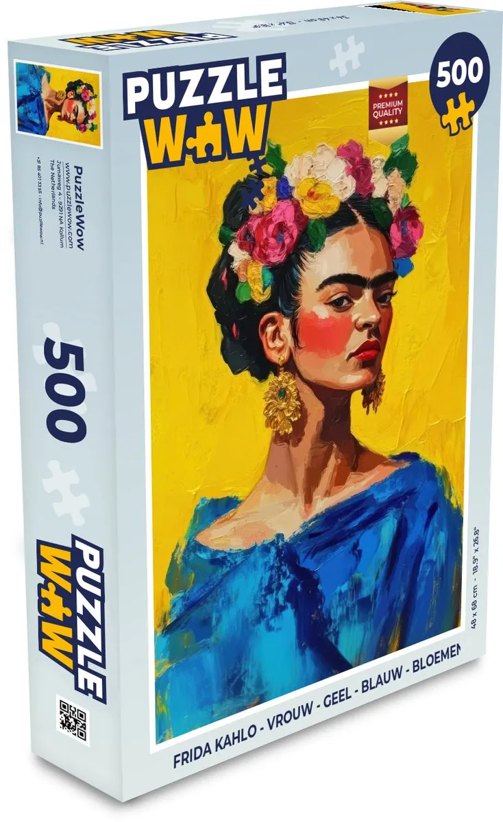 PuzzleWow Frida Kahlo Legpuzzel 500 Stuks