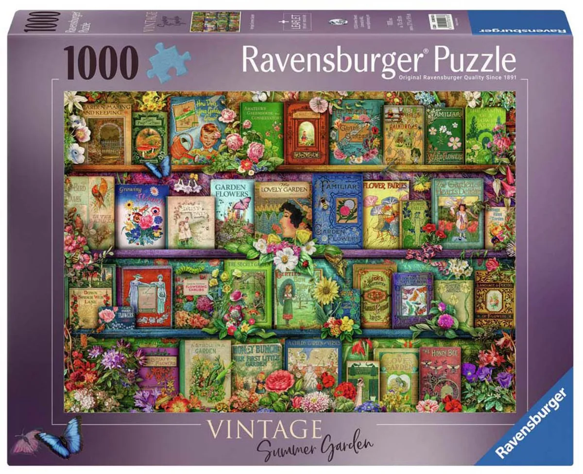 Ravensburger Vintage Tuinboeken Legpuzzel 1000 Stuks - MPN 12000183