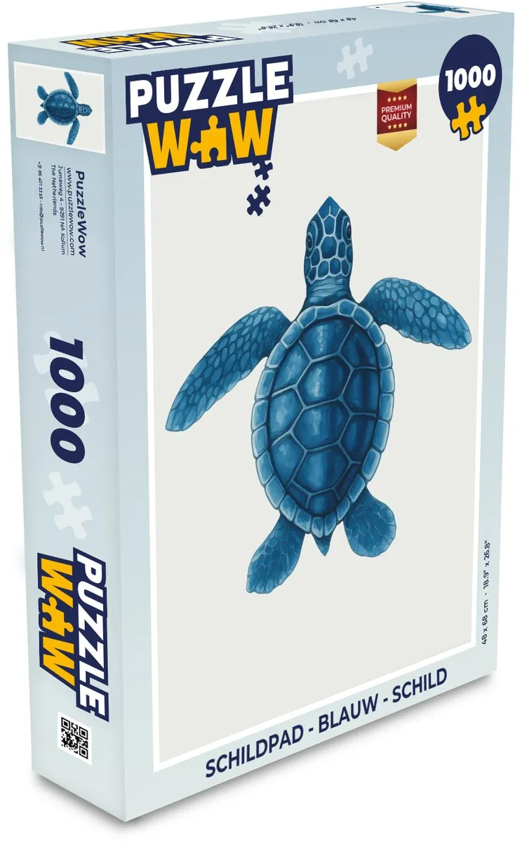 PuzzleWow Schildpad Legpuzzel 1000 Stuks