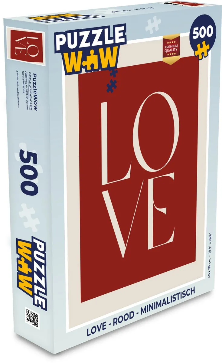 PuzzleWow Love Legpuzzel 500 Stuks