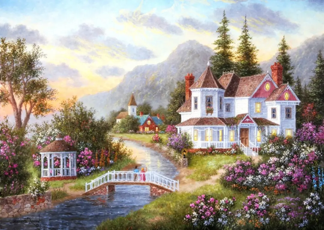 Grafika Dennis Lewan Angels of the Evening Puzzel 1000 Stukjes